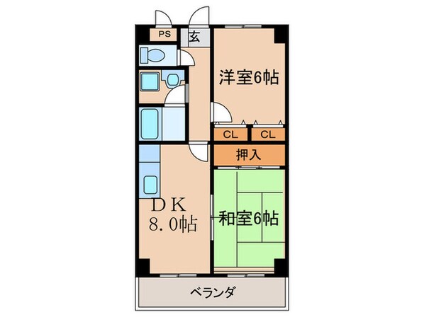 サンモール松本の物件間取画像